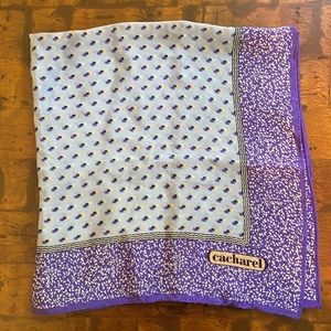 Vintage Cacharel for Glentex 100% Silk Scarf Made in Japan